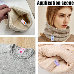 150Pcs 6 Styles Polyester Rectangle Clothing Label&nbsp;DIY-CY0003-86