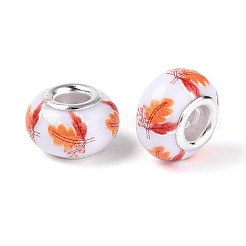 Opaque Resin European Beads&nbsp;RPDL-T004-01R