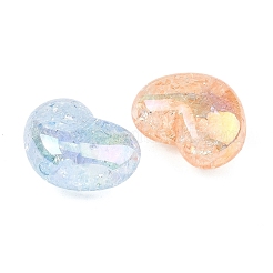 UV Plating Transparent Crackle Acrylic Beads&nbsp;MACR-K361-46