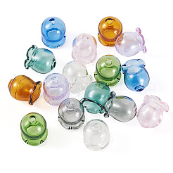 16Pcs 8 Colors Glass Bead Caps for Wind Chimes Making&nbsp;GLAA-BY0001-04