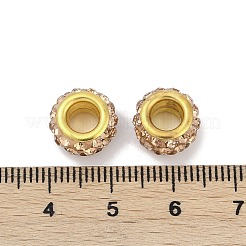 Alloy Rhinestone Clay Pave Beads&nbsp;ALRI-D300-04G-12