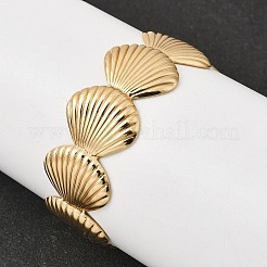 Ion Plating(IP) Women's 304 Stainless Steel Cuff Bangles for Women&nbsp;BJEW-A157-02G