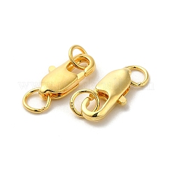 Brass Lobster Claw Clasps&nbsp;X-KK-P249-05B-G