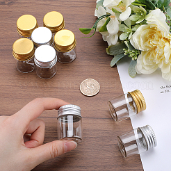 32Pcs 2 Colors Clear Glass Bottles Bead Containers&nbsp;CON-SC0001-07A