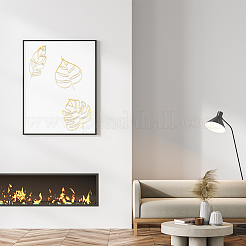 Leaf Acrylic Mirror Wall Stickers&nbsp;OACR-WH0032-06C