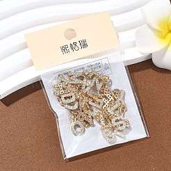 SHEGRACE Brass Micro Pave Clear Cubic Zirconia Pendants&nbsp;XGRQ29361-394G