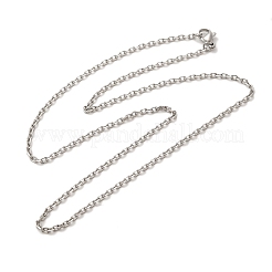 Tarnish Resistant 304 Stainless Steel Necklaces&nbsp;LS-NJEW-F027-40-2mm
