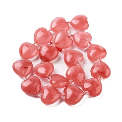 Cherry Quartz Glass Beads Strands&nbsp;G-C150-A32-01