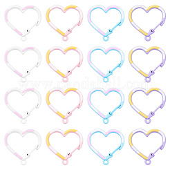 16Pcs 4 Colors Alloy Key Snap Hook Clasps for Keychains&nbsp;FIND-TA0010-32