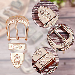 6 Sets 3 Colors Belt Alloy Buckle Sets&nbsp;FIND-WR0011-10