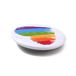 Rainbow Heart Iron Brooch&nbsp;JEWB-P009-B02