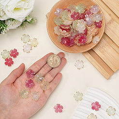 200Pcs 4 Colors Acrylic Bead Caps&nbsp;OACR-PA0001-14