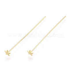 Brass Star Head Pins&nbsp;X-KK-N259-43