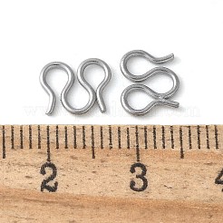 304 Stainless Steel S-Hook Clasps&nbsp;STAS-Z124-04D-P