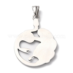 Ion Plating(IP) 304 Stainless Steel Pendants&nbsp;STAS-D067-15AS