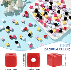 200Pcs Opaque Acrylic Beads&nbsp;FIND-SP0004-85