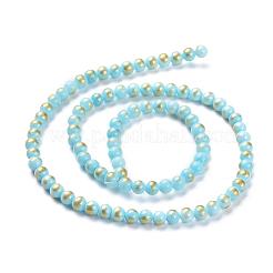 Natural Mashan Jade Beads Strands&nbsp;G-P232-01-H-4mm