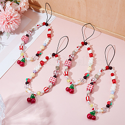 4Pcs Alloy & Resin Mobile Accessories Decoration&nbsp;HJEW-HY0001-21