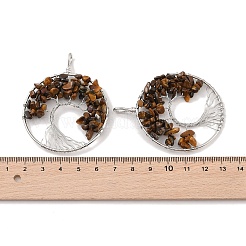 Natural Tiger Eye Big Pendants&nbsp;G-G910-K21-P