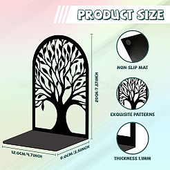 Non-Skid Iron Bookend Display Stands&nbsp;AJEW-WH0548-011