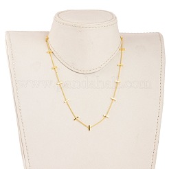Brass Twisted Chain Curb Chain Necklaces&nbsp;NJEW-JN03092-02
