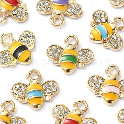 12Pcs 6 Colors Alloy Enamel Charms&nbsp;ENAM-YW0002-75