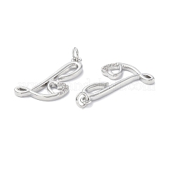 Eco-Friendly Rack Plating Brass Micro Pave Cubic Zirconia Pendants&nbsp;KK-F845-31P