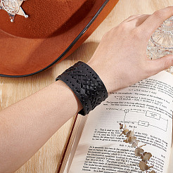 Braided Imitation Leather Cord Bracelets&nbsp;BJEW-WH0014-075B