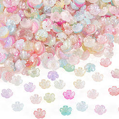 180G 9 Colors Opaque Acrylic Bead Caps&nbsp;JACR-TA0001-03