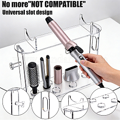 Transparent Acrylic Hair Styling Tool Rack&nbsp;ODIS-WH0030-341