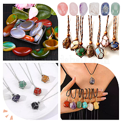 420G 6 Styles Natural & Synthetic Gemstone Ornament&nbsp;G-GO0001-74