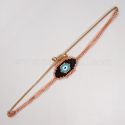 Friendship Evil Eye Loom Pattern Seed Beads Bracelets for Women&nbsp;BJEW-C011-47