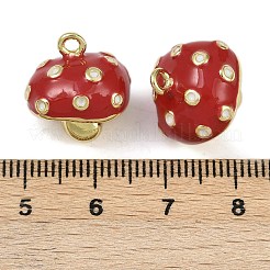 Brass Enamel Pendants&nbsp;KK-I358-074G-01
