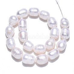 Natural Cultured Freshwater Pearl Beads Strands&nbsp;PEAR-N012-07J