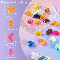 20Pcs 2 Styles Opaque Acrylic Beads&nbsp;OACR-TA0002-98