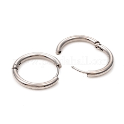 Tarnish Resistant 201 Stainless Steel Huggie Hoop Earrings&nbsp;LS-EJEW-L250-01E-P