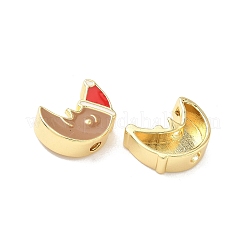 Christmas Brass Enamel Beads&nbsp;KK-I474-G16