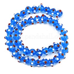 Handmade Bumpy Lampwork Beads Strands&nbsp;LA-CBA05D6-01-10