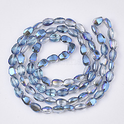 Translucent Electroplate Glass Beads Strands&nbsp;EGLA-T020-03B