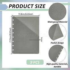 9Pcs PP Binder Business Card Sleeves&nbsp;AJEW-GA0010-45