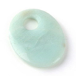 Natural Flower Amazonite Pendants&nbsp;X-G-Q458-32