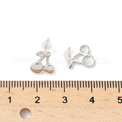 925 Sterling Silver Stud Earrings&nbsp;EJEW-B144-01S