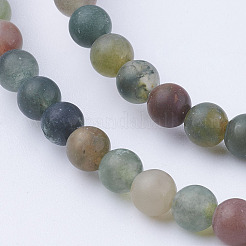 Natural Indian Agate Bead Strands&nbsp;G-G735-01F-4mm