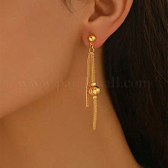 Brass Dangle Stud Earrings for Women&nbsp;KA1939-2