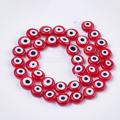 Handmade Evil Eye Lampwork Beads Strands&nbsp;LAMP-S191-01C-02