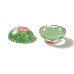 Transparent Flower Resin Cabochons&nbsp;RESI-G034-B05