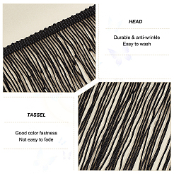 10 Yards Polyester Tassel Ribbon&nbsp;OCOR-WH0078-133