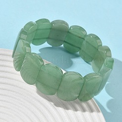 Natural Green Aventurine Beads Stretch Bracelets for Women Men&nbsp;BJEW-I323-02A