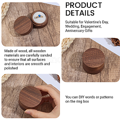 Round Wood Ring Storage Boxes&nbsp;AJEW-CL0005-46A