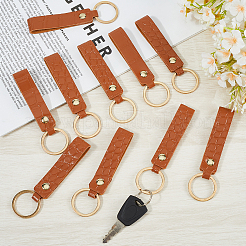 10Pcs PU Leather Keychain&nbsp;KEYC-CL0001-19